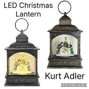 Kurt Adler LED Snowman Christmas Lantern